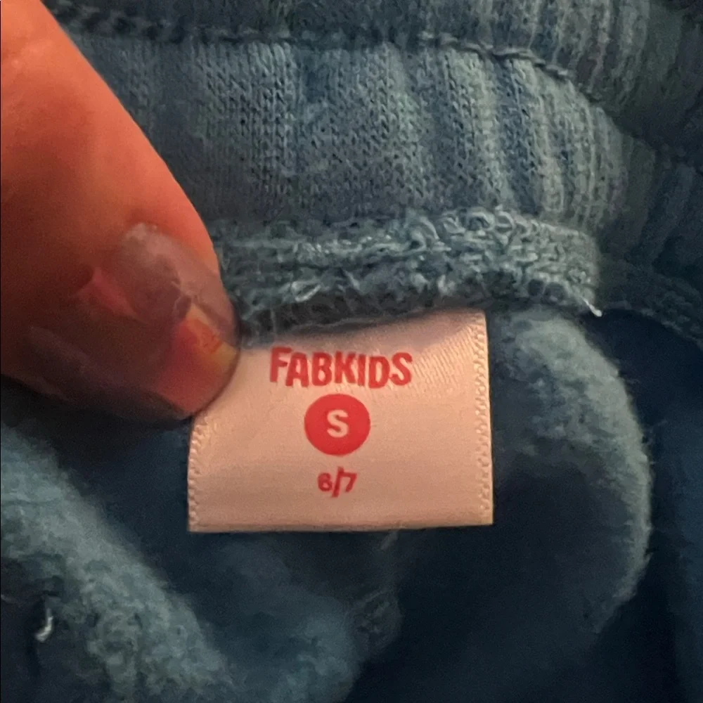 New FabKids Blue and Black Shorts Set